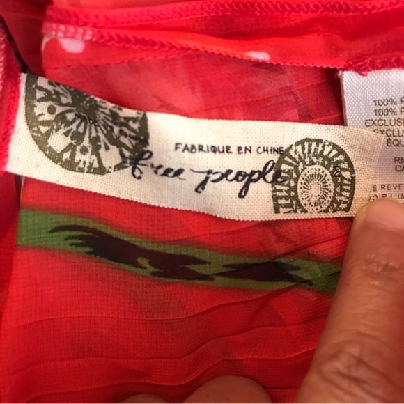 Free people sheer flower print blouse. Medium - Picture 7 of 8